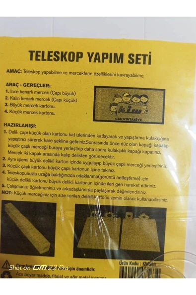 Kivi Teleskop Yapım Seti - Resim 2