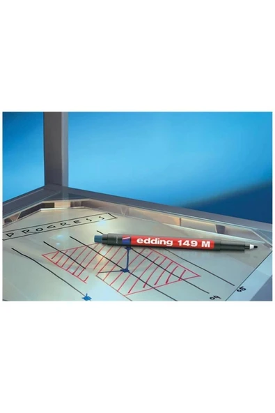 Edding 149 M Mavi Permanent Kalem Silgili - Resim 3