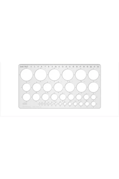 HATAS /02271 DAİRE ŞABLONU 1-35 MM - Resim 3