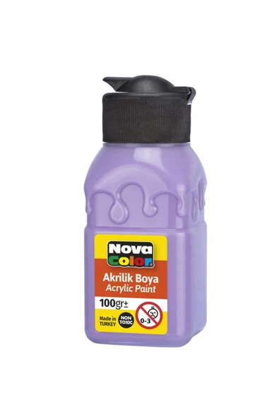 Nova Color Akrilik Boya Şişe 100 Cc Lila Nc 2030 / Nova Color ürün görseli 1
