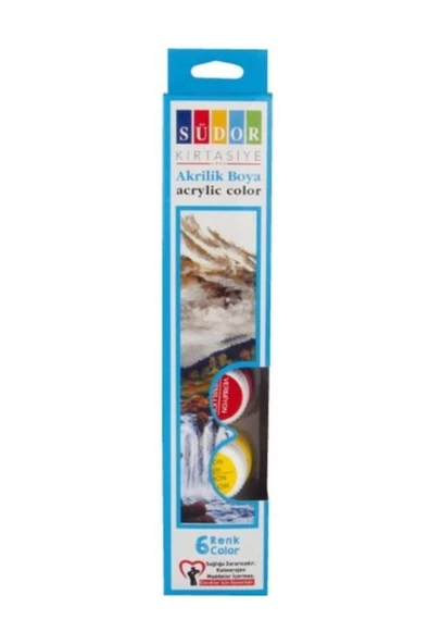 Südor Sd-121 Akrilik Boya 6 Renk Takim 15 ml. (Pvc Sise) ürün görseli 1