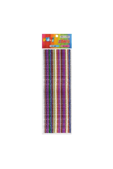 Puti Renkli Metalik Şönil 50 Cm 25 Li Paket (KOD : 4438) ürün görseli 1