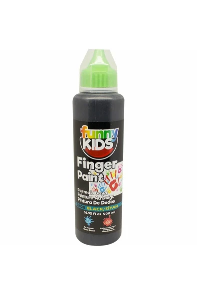 Rich Funny Kids Parmak Boyası 500ml - 2808 Siyah ürün görseli 1