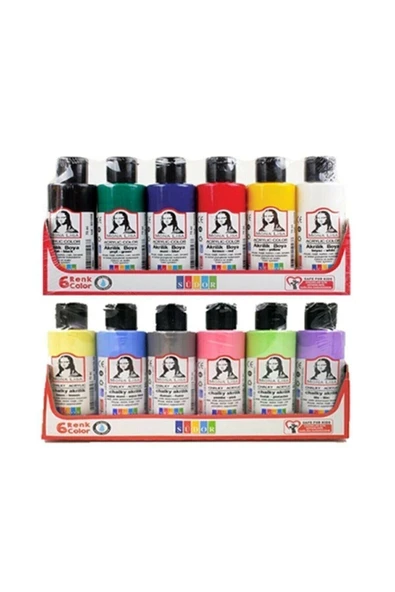 Südor Mona Lisa 12x70ml Akrilik Boya - Normal + Chalky SD150-X15 ürün görseli 1