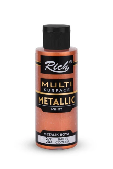 Rich Multi Surface Metalik Akrilik Boya 120 cc. - Bakır 6522 ürün görseli 1