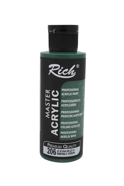Rich Akr-120-206 Akrilik Boya 120 Cc Zümrüt ürün görseli 1