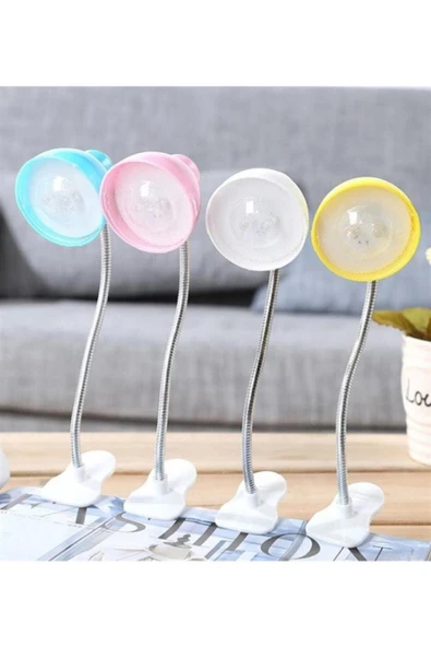 KUZEY HIRDAVAT Mavi Mandallı Led Işıklı Kitap Okuma Lambası Kitap Okuma Işığı Led Renk:mavi ürün görseli 1