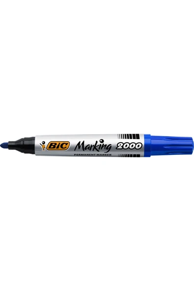 Bic Marking 2000 Permanent Marker Yuvarlak Uç Mavi 12`li Kutu - Resim 2