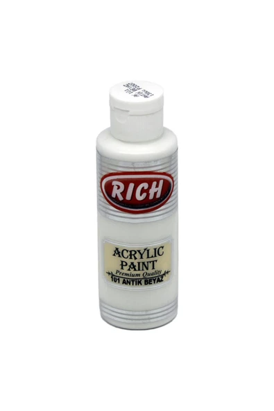 Rich Akrilik Boya 120 Cc Antik Beyaz 101 ürün görseli 1
