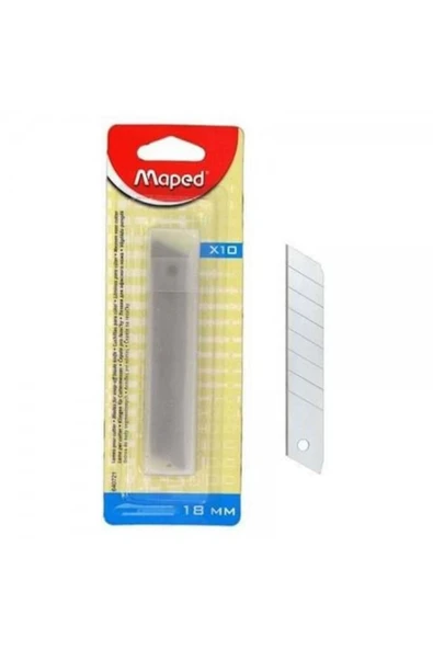 Maped Geniş Maket Bıçağı Yedeği 10lu Tüp 640721 ürün görseli 1
