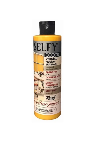 Rich Boya Rıch Selfy Decor Akrilik Boya 810 Portakal Çiçeği 240 Cc ürün görseli 1