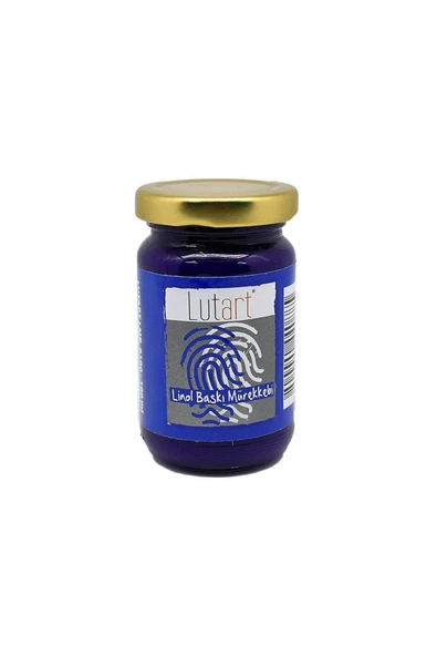 Lutart Mavi 100ml Linol Baskı Mürekkebi ürün görseli 1