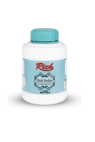 Rich Beyaz Multi Surface Akrilik Boya 1750 Gr - Resim 2