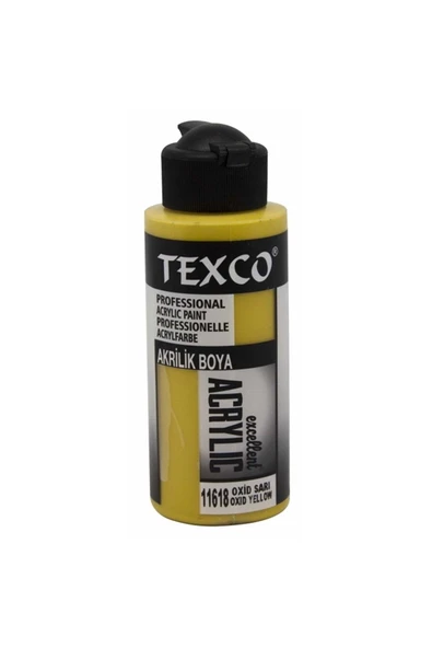 Rich Texco Excellent Akrilik Boya 11618-Oksit Sarı 110 cc ürün görseli 1