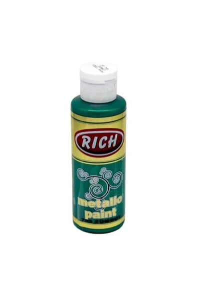 Rich Metalik Akrilik Boya 120 Cc. 755 Zümrüt Yeşili ürün görseli 1