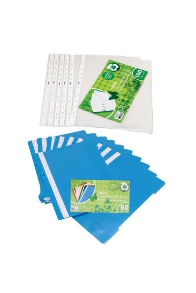 Noki Eco Telli Dosya 50'li Ve Eco Poşet Dosya 100 'lü ürün görseli 1