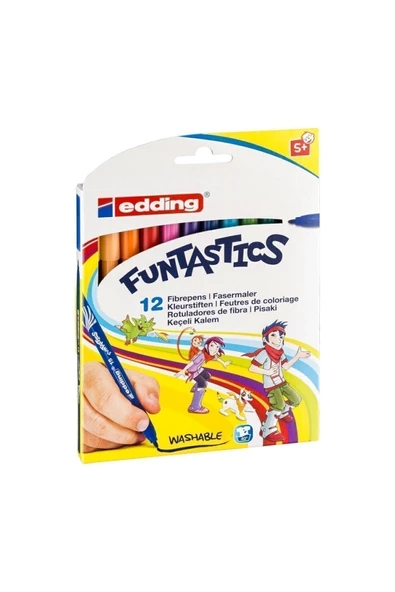 Edding Funtastıcs Keçe Uçlu Kalem Ince 12li Set Ed15k1299 ürün görseli 1