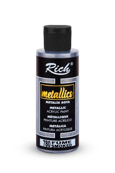 Rich Metalik Akrilik Boya 120cc. N:780 Füme ürün görseli 1