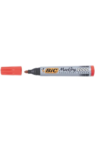 Bic Markör Yuvarlak Uç Kalem Kırmızı 2000 820913 2'li ürün görseli 1