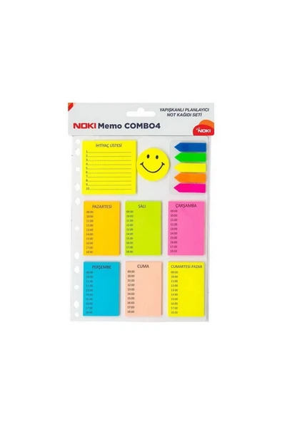 Noki Memo Combo 4 Yapışkanlı Notluklar 12704 ürün görseli 1