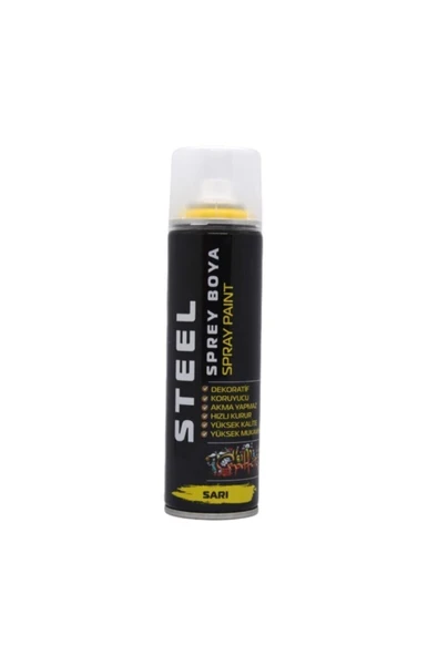 STEEL Sarı Sprey Boya 200 Ml ürün görseli 1