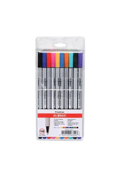 Globox Fineliner Kalem 10 Renk ürün görseli 1