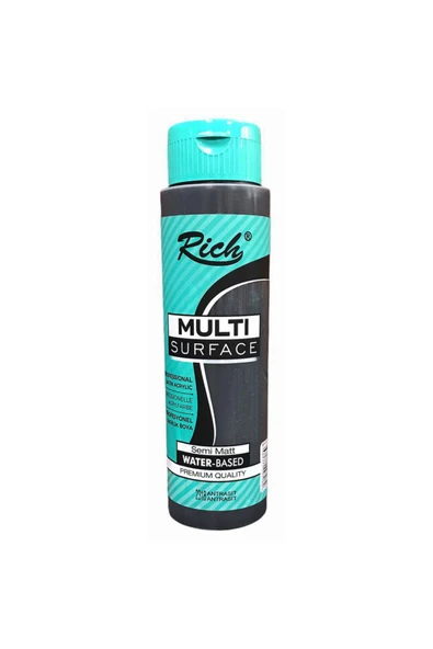 Rich Multi Surface Her Yüzey İçin Akrilik Boya 500cc. - Antrasit 2318 ürün görseli 1