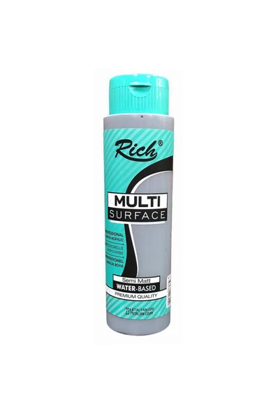 Rich Multi Surface Her Yüzey İçin Akrilik Boya 500cc - İtalyan Gri 2314 ürün görseli 1