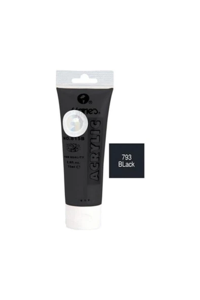 Maries Akrilik Boya 75 Ml. Black ürün görseli 1