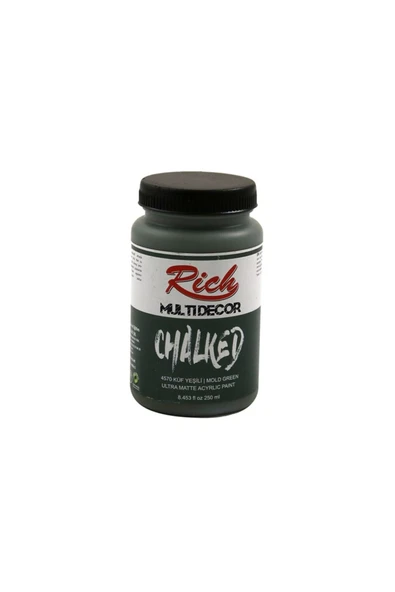 Rich 4570 Multi Decor Chalked Akrilik Boya 250 Cc Küf Yeşili ürün görseli 1
