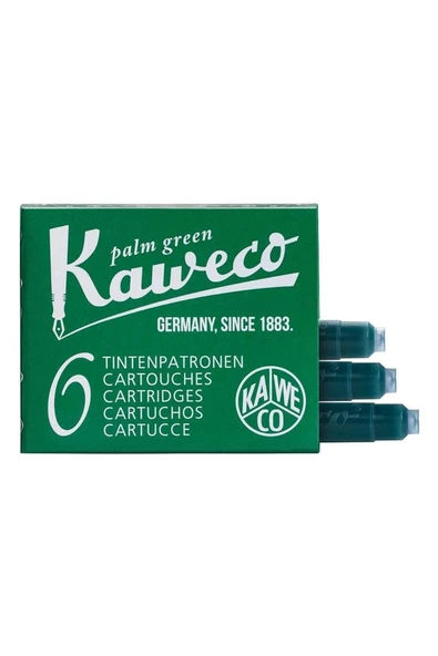 Kaweco Dolmakalem Kartusu Yesıl 6lı Kısa ürün görseli 1