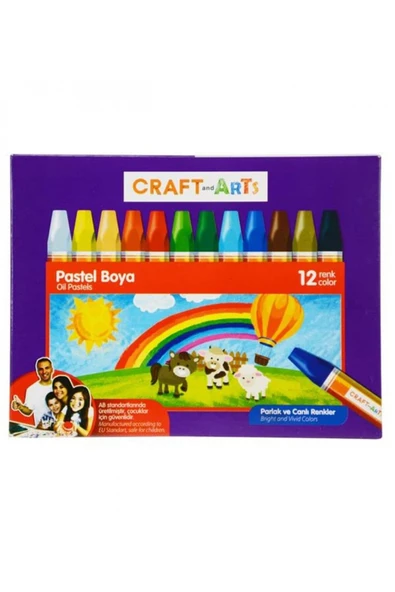 Craft and Arts Craft 12'li Pastel Boya ürün görseli 1