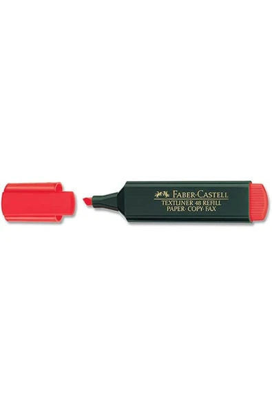 Faber Castell Fosforlu Kalem Renk Çeşitleri Kırmızı ürün görseli 1