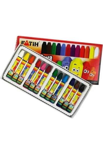Fatih Pastel Boya 12 Renk King Size Fa34012pb12rks ürün görseli 1