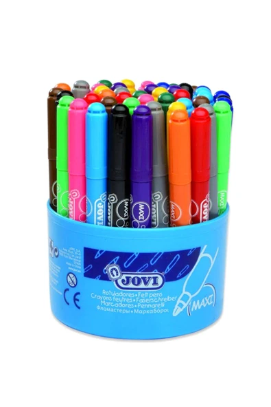 Jovi 12 Renk Maxi Keçeli Kalem (Kovada 12X4 48 Adet) / ürün görseli 1