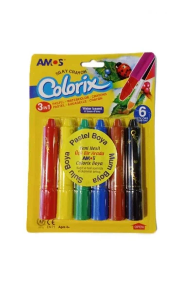 colorix Pastel Boya -sulu Boya - Mum Boya 3'ü Bir Arada ürün görseli 1