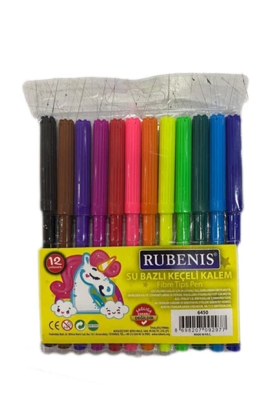 Rubenis Keçeli Kalem 12 Renk ürün görseli 1
