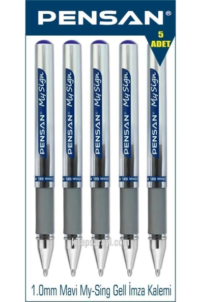 Pensan My-sing Gel 1.0 Mm Mavi Roller Imza Kalemi 5 Adet ürün görseli 1