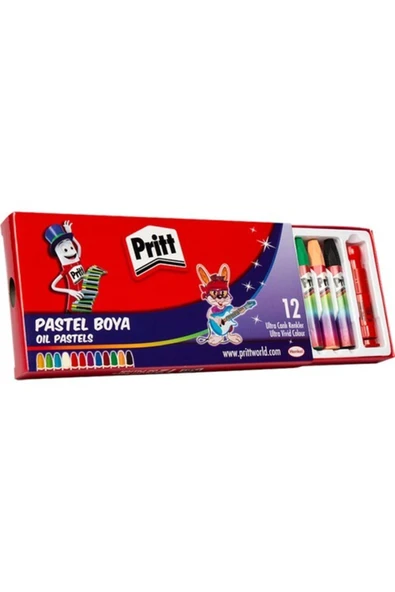 Pritt 12 Renk Pastel Boya Karton Kutu ürün görseli 1