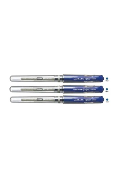 Unibal Um-153 Signo Broad Imza Kalemi 1,0 Mm 3 Lü Mavi ürün görseli 1