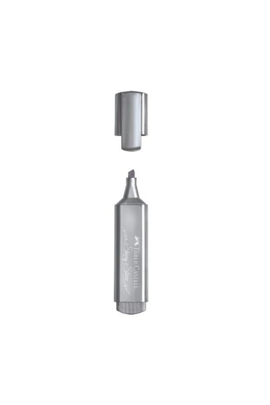 Faber Castell FABER CASTEL METALİK FOSFORLU KALEM SHİNY SİLVER ürün görseli 1