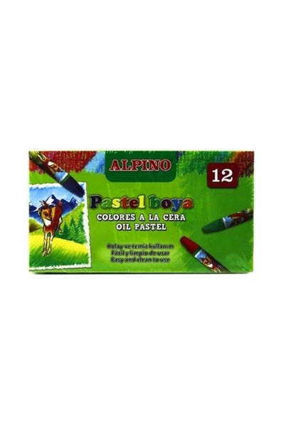 Alpina Alpino Yağlı Pastel Boya 12 Renk Karton Kutu ürün görseli 1
