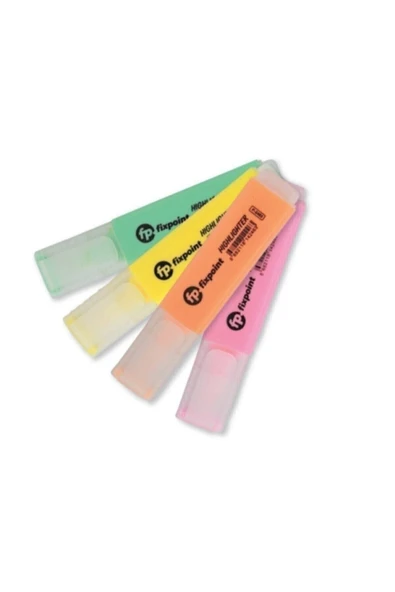FixPoint P-3118 Pastel Fosforlu Kalem -4'lü Paket ürün görseli 1