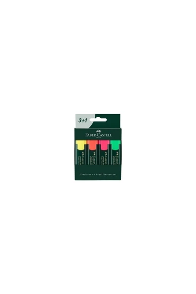 Faber Castell 1546 3+1 Fosforlu Kalem Set / 254831 ürün görseli 1