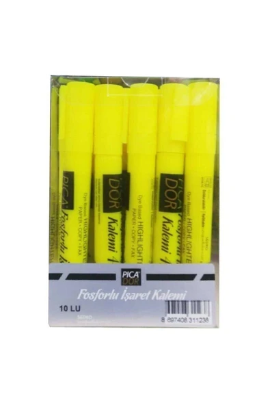 Picador Fosforlu Kalem Sarı 421 10 Lu (1 PAKET 10 ADET) ürün görseli 1
