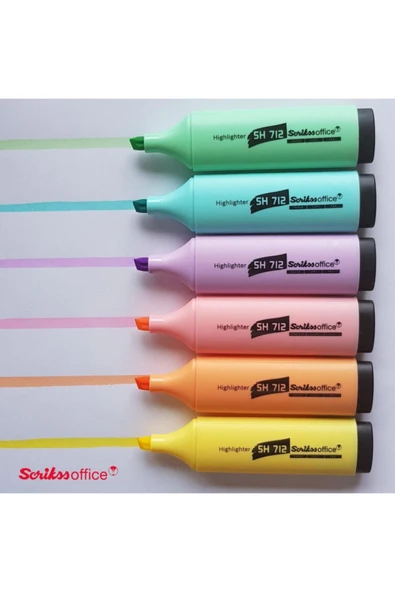 Scrikss Sh712 Pastel Fosforlu 5li Blister Pastel Renkler ürün görseli 1