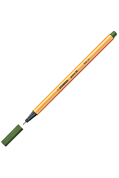 Stabilo Point 88 Fineliner 0.4mm Keçe Uçlu Kalem 88/43 Yaprak Yeşili ürün görseli 1