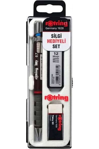 Rotring Okul Seti Tikky Versatil 0,7 Mm Bordo ürün görseli 1