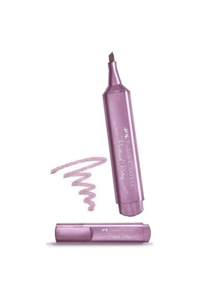Faber Castell FABER CASTEL METALİK FOSFORLU KALEM BRİLLİANT RUBY ürün görseli 1