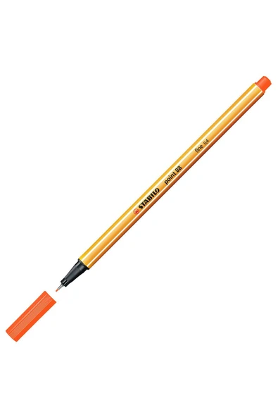Stabilo Point 88 Fineliner 0.4mm Keçe Uçlu Kalem 88/54 Turuncu ürün görseli 1